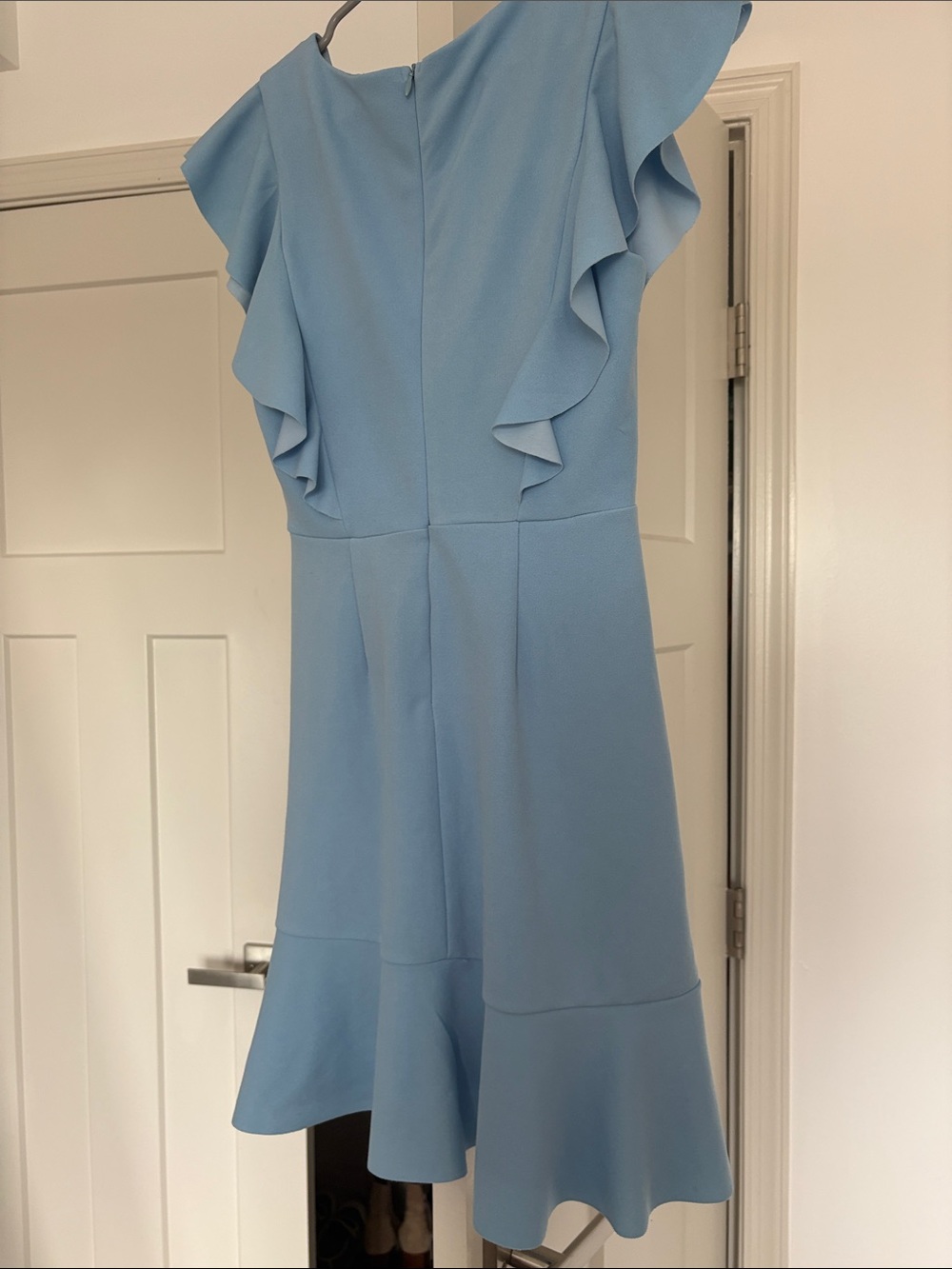 Altar'd State Light Blue Ruffle Wrap Mini Dress - Picture 4 of 4